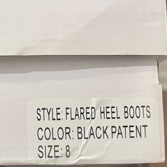 NIB – VHNY Patent Leather Boots – Size 8‎ – Black - Picture 7 of 7